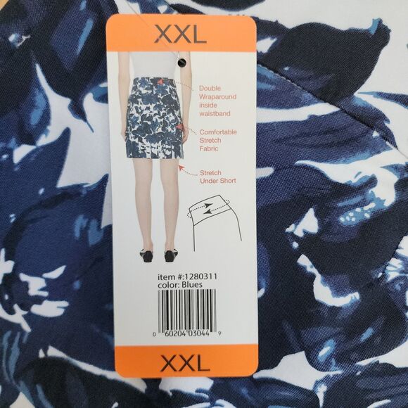 S.C. & Co. Floral Skort XXL Blue & White - Picture 6 of 9